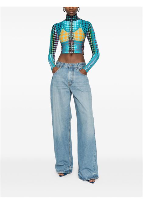 top high neck ls woman multicolor JEAN PAUL GAULTIER | 26/01-W-TO443-J042P502710